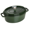 Garnek żeliwny owalny STAUB 40509-363-0 - zielony 4.2 ltr