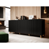 Komoda PAFOS 200x40x82 czarny mat