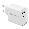 QOLTEC ŁADOWARKA SIECIOWA 45W | 5-20V | 2.4-3A | USB TYP C PD | USB | BIAŁA
