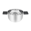 Resto Kitchenware Anser 2,5 l Okrągły Czarny, Stal nierdzewna