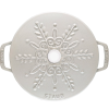 Garnek żeliwny okrągły snowflake STAUB  40506-548-0 - biały 3.6 ltr