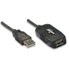 Kabel USB 2.0 przedłużacz aktywny USB-A na USB-A M/F 10m