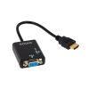 Adapter SAVIO cl-23 (HDMI M - D-Sub (VGA) F; 0,20m; kolor czarny)