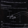Kabel GEMBIRD CCA-458-2.5M (2x Cinch M - Mini Jack M; 2,5m; kolor czarny)