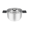 Resto Kitchenware Anser 3,2 l Okrągły Czarny, Stal nierdzewna
