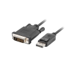 Kabel Lanberg CA-DPDV-10CU-0030-BK (DisplayPort M - DVI-D M; 3m; kolor czarny)