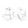 Okap AKPO WK-4 MIRT ECO 50 CZARNY