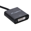 Adapter Lanberg AD-0007-BK (DisplayPort M - DVI-D F; 0,10m; kolor czarny)