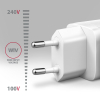 Axagon ACU-PQ30W Ladegerät QC3.0.4.0/AFC/FCP/PPS/Apple+ PD USB-C 30W - weiß - USB Typ C Telefon komórkowy, Smartfon, Smartwatch, Tablet, Uniwersalne B