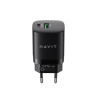 Ładowarka Havit USB-A+USB-C UC30 EU (czarny)