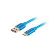 Kabel Lanberg CA-USBO-21CU-0010-BL (USB 2.0 typu A - USB typu C ; 1m; kolor niebieski)