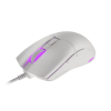 Mysz dla graczy Genesis Krypton 750 lekka 8000 DPI PAW3333 RGB Biała gamingowa