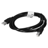 Kabel Lanberg CA-USBA-10CC-0018-BK (USB 2.0 M - USB 2.0 M; 1,8m; kolor czarny)