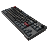 Montech MKey TKL klawiatura Gaming USB Bordowy, Ciemny Szary