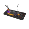 GENESIS Thor 230 TKL klawiatura Gaming USB + RF Wireless + Bluetooth QWERTY Czarny, Szary, Pomarańczowy