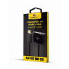 GEMBIRD ADAPTER NA KABLU DISPLAYPORT MĘSKI NA ŻEŃSKI HDMI + ŻEŃSKI VGA CZARNY, 10CM