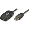 Kabel USB 2.0 przedłużacz aktywny USB-A na USB-A M/F 10m