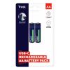 Baterie AA Trust USB-C RECHARGEABLE BATTERIES 2P
