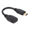 MANHATTAN PRZEDŁUŻACZ KABEL HDMI-HDMI 2.0 M/F 20CM