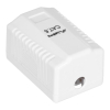 Gniazdo natynkowe Lanberg OU6-0001-W (RJ-45; kat. 6; UTP; kolor biały)