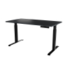 Biurko z elektryczną regulacją wysokości MOON LONG 150x80x72-120 czarny/antracyt