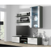Zestaw SOHO 5 (RTV180 + Wit.Wisz + Półki) SZ/BI POŁ