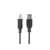 LANBERG KABEL USB-A->USB-B M/M 2.0 1M FERRYT CZARNY BOX CA-USBA-15CU-0010-BK