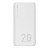 Powerbank Silicon Power QS15 20000mAh QC3.0+PD 2xUSB A, 1x mUSB + 1x USB C, biały
