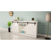 Komoda 160x80x35 GRANERO biały/biały połysk