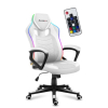 Fotel gamingowy Huzaro Force 2.5 RGB WHITE MESH
