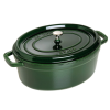 Garnek żeliwny owalny STAUB 40509-363-0 - zielony 4.2 ltr