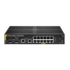 Aruba 6100 12G Class4 PoE 2G/2SFP+ 139W Zarządzany L3 Gigabit Ethernet (10/100/1000) Obsługa PoE 1U Czarny