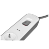 Listwa zasilająca Belkin Power Surge 4-PORT + 2xUSB-A 2m Grey/White Schuko