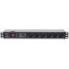 Intellinet 713962 rozdzielacz zasilania PDU 6 x gniazdo sieciowe 1.5U Czarny