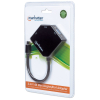 Manhattan 207720 adapter kablowy 0,25 m Mini DisplayPort DVI-I + VGA (D-Sub) + HDMI Czarny