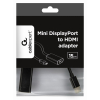 Adapter GEMBIRD A-MDPM-HDMIF-02 (Mini DisplayPort M - HDMI F; 0,15m; kolor czarny)