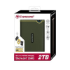 Transcend StoreJet 25M3G zewnętrzny dysk twarde 2 TB 2.5" Micro-USB B 3.2 Gen 1 (3.1 Gen 1) Zielony