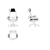Ergonomiczny fotel biurowy SPECTRUM czarny
