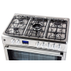 Kuchnia gazowo-elektryczna Ravanson KWGE-K90 CHEF MODERN (Płyta gazowa; Piekarnik elektryczny; 900mm)