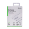 Ładowarka Belkin BoostCharge Pro Dual USB-C PD 3.0 PPS GaN Wall Charger 65W + USB-C to USB-C Cable 2m White