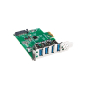LANBERG KARTA PCI-E X1 -> 4X USB-A 3.1 GEN1 ŚLEDŹ LOW PROFILE PCE-US3-004