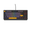 GENESIS Thor 230 TKL klawiatura Gaming USB + RF Wireless + Bluetooth QWERTY Czarny, Szary, Pomarańczowy