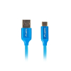 Kabel Lanberg Premium QC 3.0 CA-USBO-22CU-0010-BL (USB 2.0 typu A M - USB typu C M; 1m; kolor niebieski)