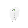 NATEC ŁADOWARKA SIECIOWA RIBERA USB-A + USB-C 20W POWER DELIVERY BIAŁA NUC-2061