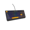 GENESIS THOR 230 TKL klawiatura Gaming USB + RF Wireless + Bluetooth QWERTY Czarny, Niebieski, Szary, Pomarańczowy