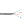 Kabel  EmiterNet zewnętrzny PVC+PE UTP (U/UTP) kat.5e, drut 4x2x0,5 PE