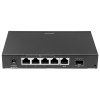 Intellinet 561174 łącza sieciowe Gigabit Ethernet (10/100/1000) Obsługa PoE Czarny