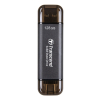 Transcend ESD310C Technologia Thunderbolt 128 GB USB Type-A / USB Type-C USB 3.2 Gen 2x2 Czarny