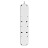 Listwa zasilająca Belkin Power Surge 4-PORT + 1xUSB-A +1xUSB-C 2.4A PD 525J 2m White Schuko