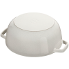 Garnek żeliwny okrągły snowflake STAUB  40506-548-0 - biały 3.6 ltr